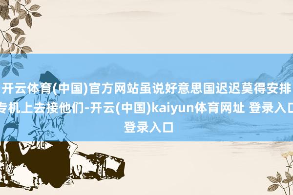 开云体育(中国)官方网站虽说好意思国迟迟莫得安排专机上去接他们-开云(中国)kaiyun体育网址 登录入口