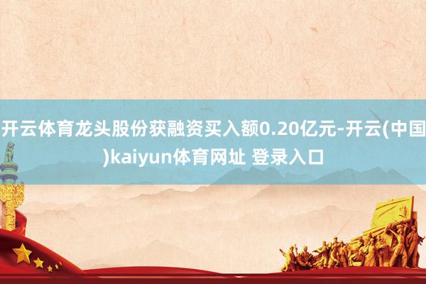 开云体育龙头股份获融资买入额0.20亿元-开云(中国)kaiyun体育网址 登录入口