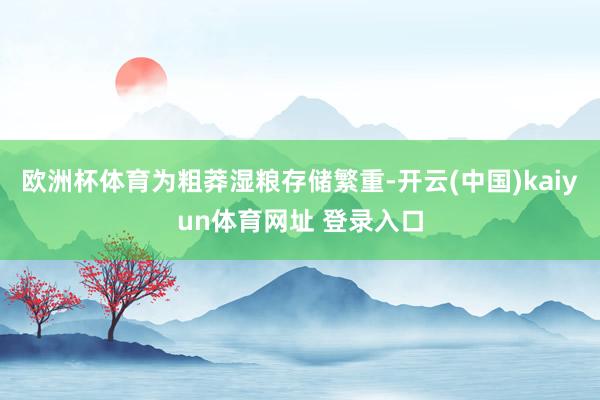 欧洲杯体育　　为粗莽湿粮存储繁重-开云(中国)kaiyun体育网址 登录入口